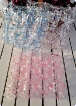 12 li Mini Kurabiye /Cupcake Sunum Mika Fanus