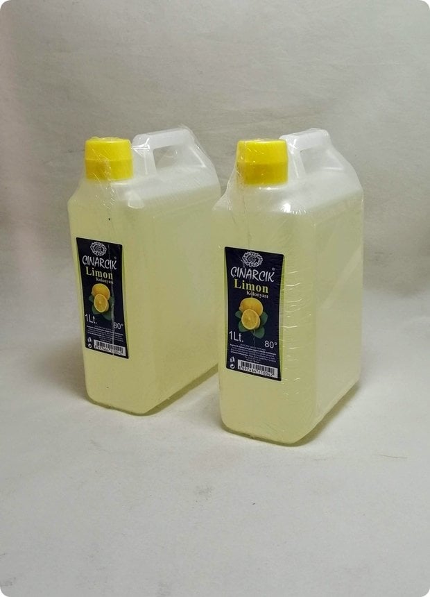 1 Litrelik Limon kolonyası 80 derece Çınarcık