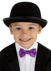 Charlie Chaplin Stil Çocuk Şapkası – Siyah Melon Parti Şapkası