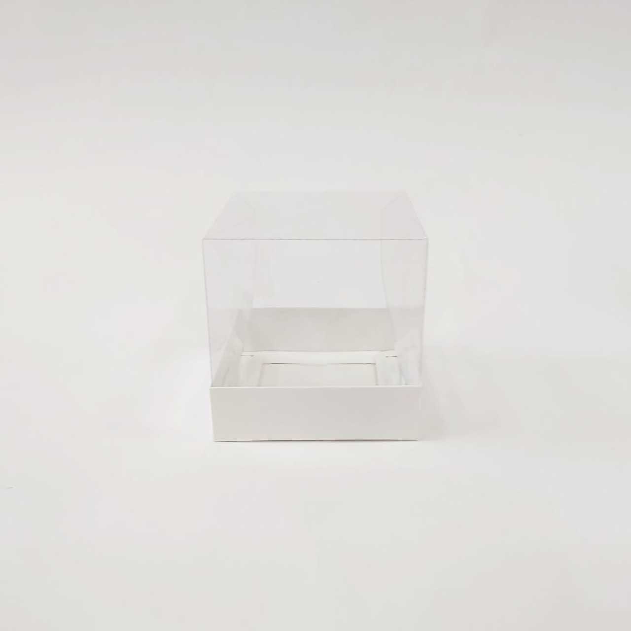 10x10x10 cm Altı Karton Üstü Asetat Kutu