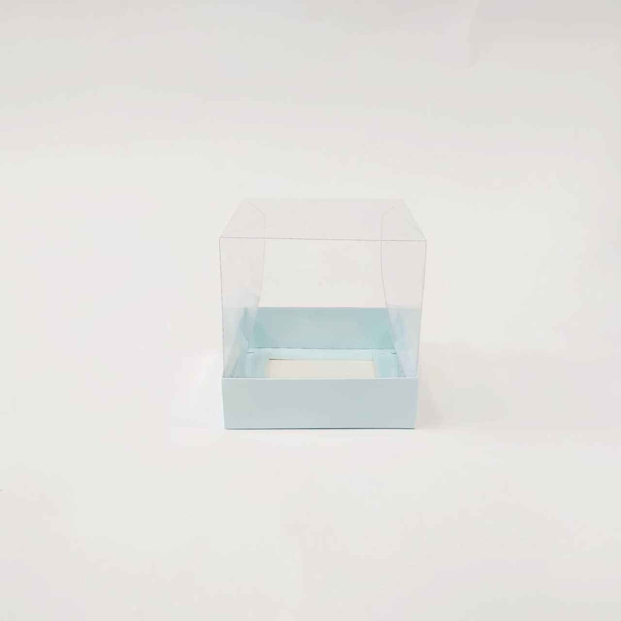 10x10x10 cm Altı Karton Üstü Asetat Kutu