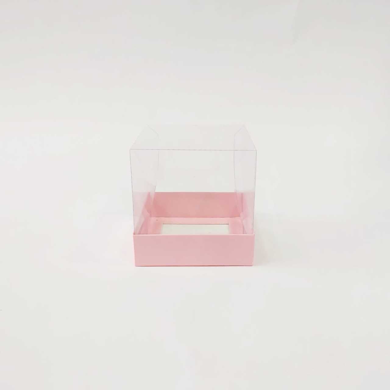 10x10x10 cm Altı Karton Üstü Asetat Kutu