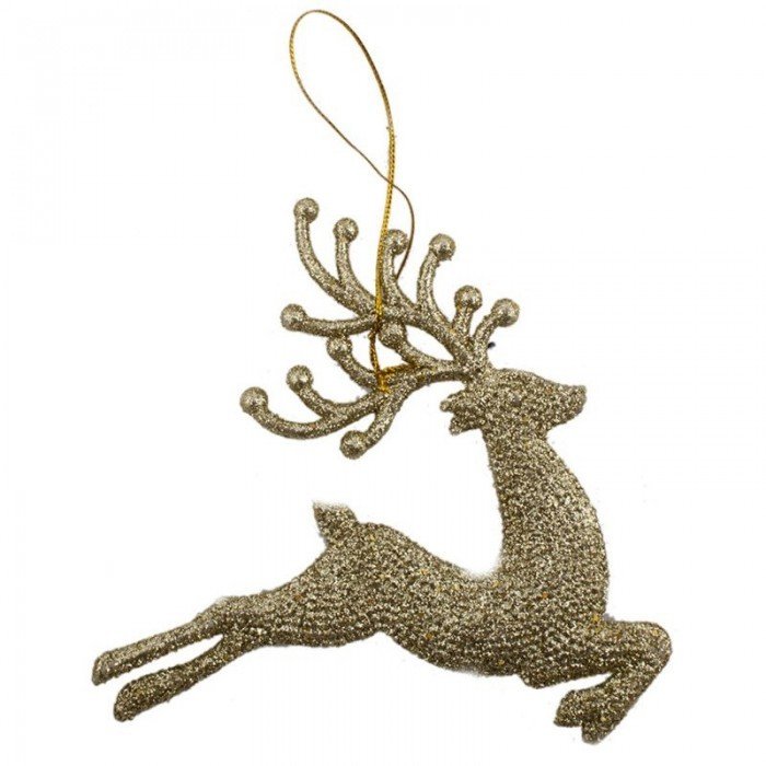 2 li Yılbaşı Ağaç Süsü Geyik