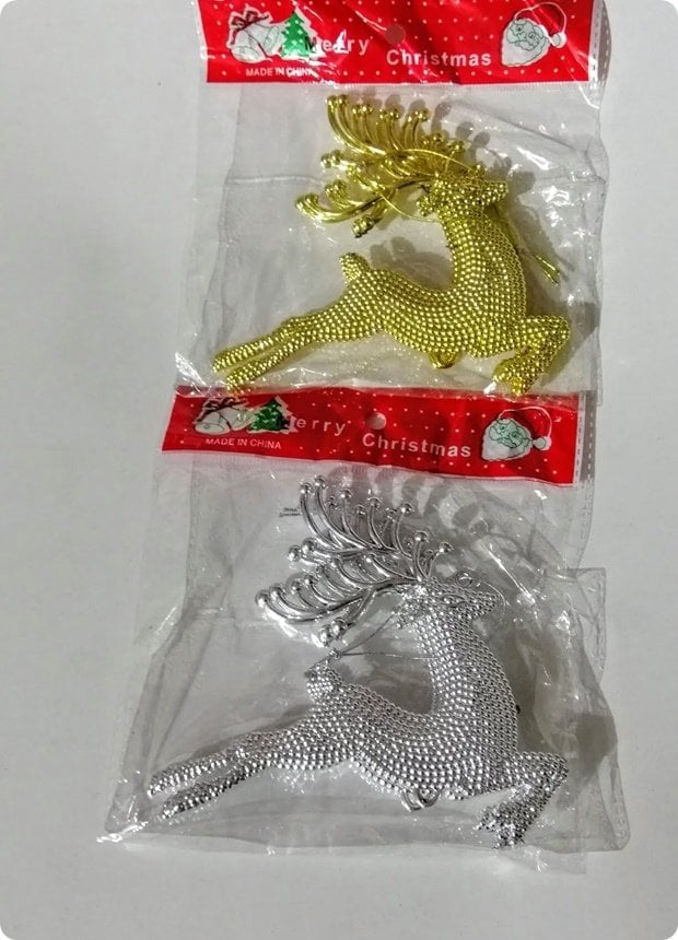 2 li Yılbaşı Ağaç Süsü Geyik