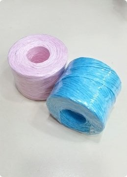 1 Cm Jüt ip, Şerit Rafya, Hasır, Süsleme İpi 100 Metre