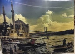 3 Boyutlu Ortaköy Temalı Hediyelik Tablo 30x40 cm