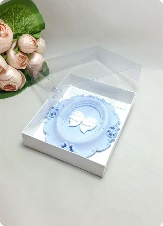 50 li 12x15x3 cm Altı Karton Asetat Kapaklı Çerçeve Kutusu