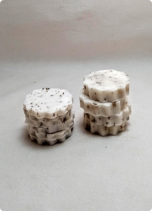 Yuvarlak lavanta Kokulu Tırtıklı Sabun (7x1,2cm)