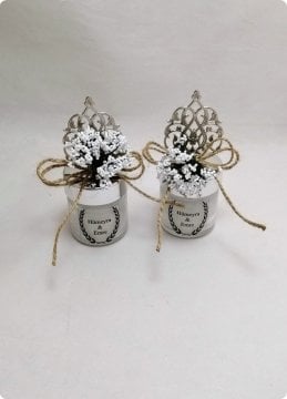 Süslü Güneş Tepelikli Mumlu Cam 40 cc Kavanoz Altın - 100 Adet / Paket