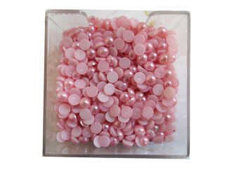İNCİ YARIM YUVARLAK 10 MM PEMBE PK:250 GRAM KL:80