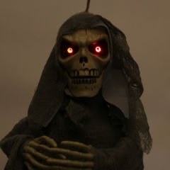 Halloween Kanat Çırpan Kurukafa Gri