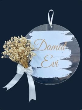 Gelin & Damat Evi Pleksi Kapı Süsü GELIN EVI