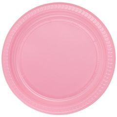 Pembe Plastik Tabak 22 cm 25li