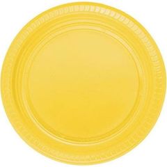 Sarı Plastik Tabak 22 cm 25li