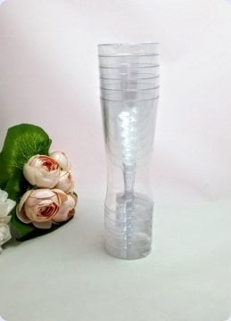 6 lı Mika Şerbet ve Şampanya& Şarap  Bardak (kadeh)