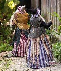 Cadılar Bayramı Halloween Sensörlü Dekoratif Cadı 60 cm 1 Adet