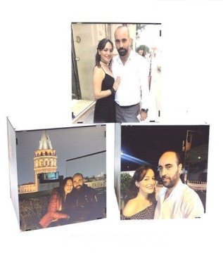 25x25 Cm Baskılı MDF Küp Kutu