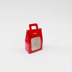 20 li Pencereli Karton Mini Çanta