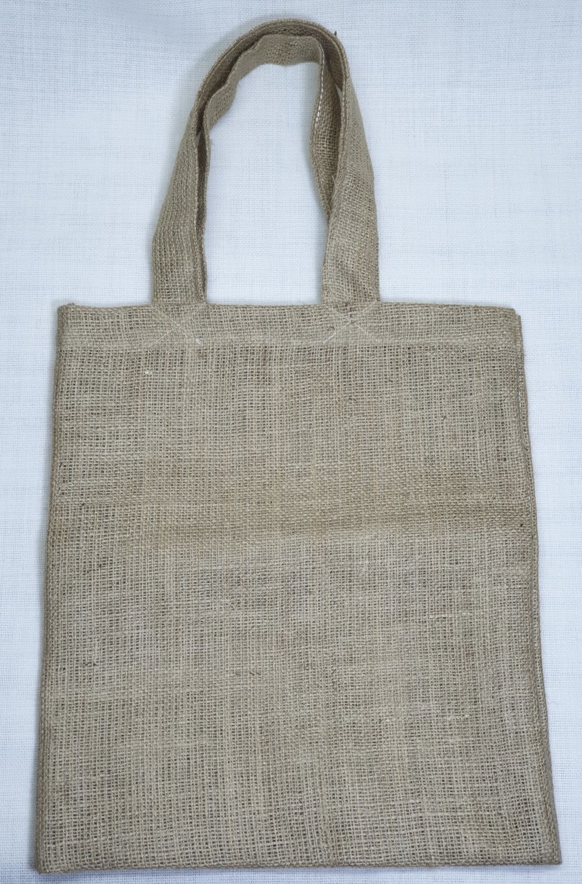 Küçük boy sade kanaviçe kumaş çanta (43*35*10cm)