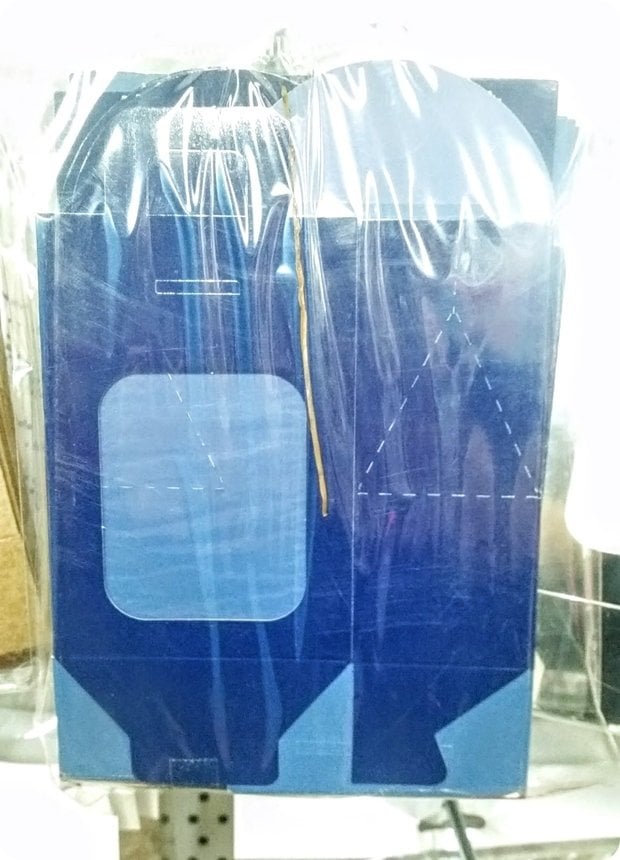 20 li Pencereli Karton Mini Çanta