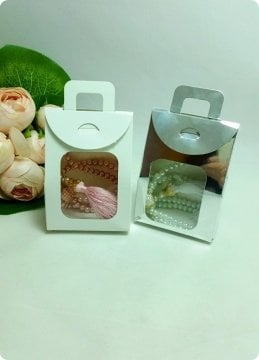 20 li Pencereli Karton Mini Çanta