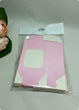 20 li Pencereli Karton Mini Çanta