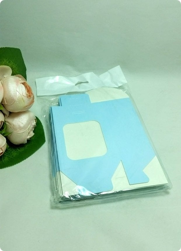 20 li Pencereli Karton Mini Çanta