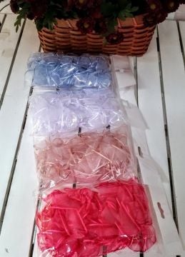 Hazır Organze Tül Fiyonklar 20'li Paket
