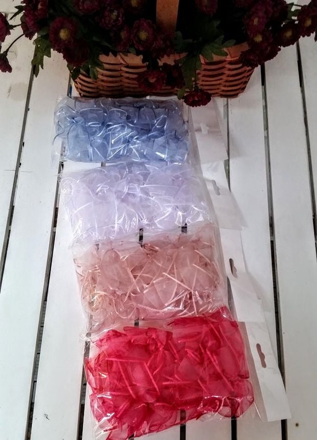 Hazır Organze Tül Fiyonklar 20'li Paket