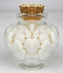 1 Kg ŞEKER KALPLİ MEYVE AROMALI DRAJE BEYAZ