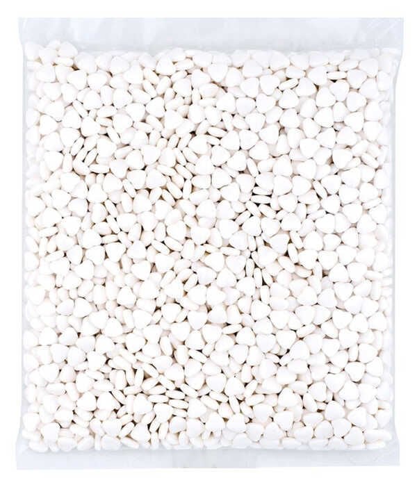 ŞEKER KALPLİ MEYVE AROMALI DRAJE BEYAZ PK:1 KG