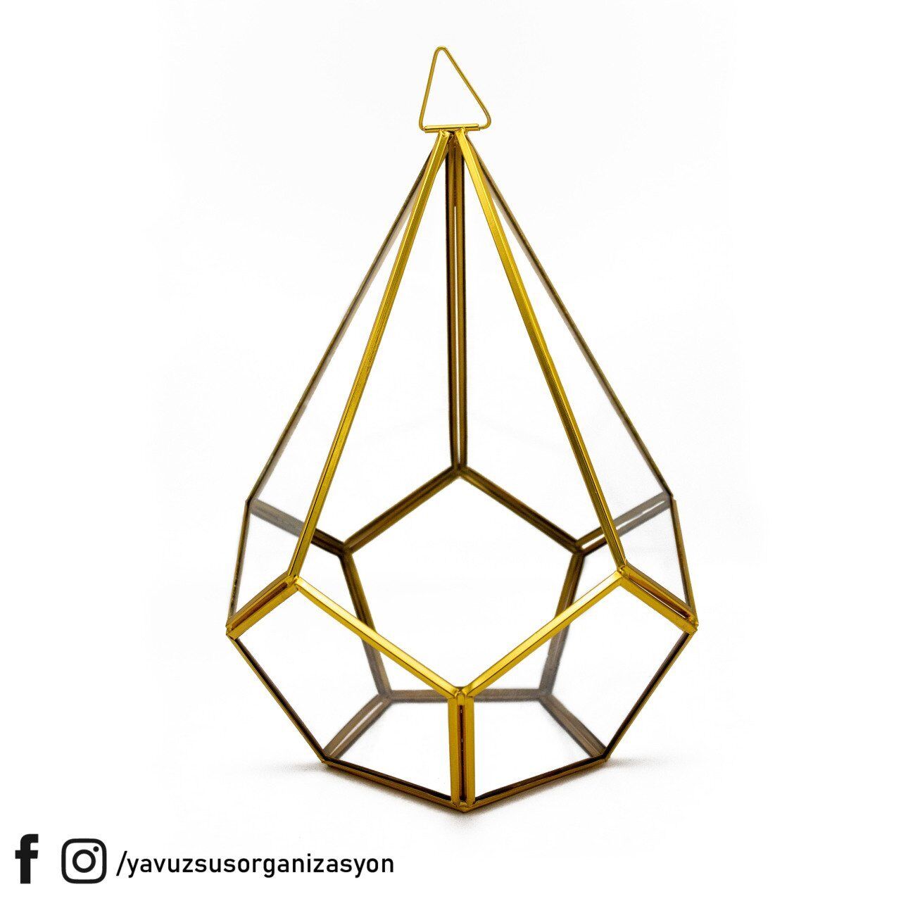 Petek Prizma Fanus/Teraryum ALTIN