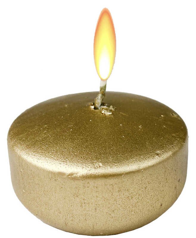 MUM TEALIGHT YÜZEN MUM ALTIN PK:4 KL:100