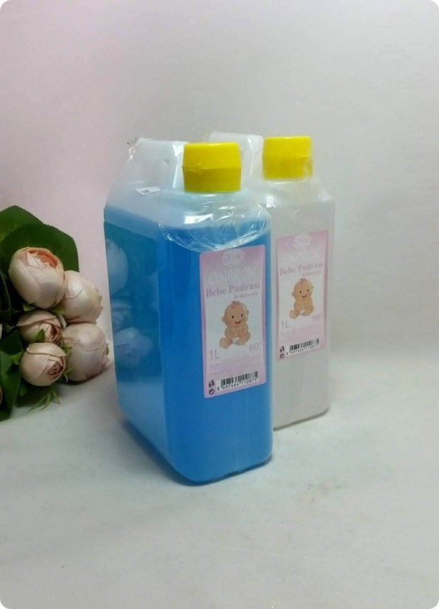 Bebe Pudrası kokulu kolonya (1 lt ) MAVI