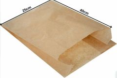 25x40 Cm Kraft Şamua Dipsiz Kese Kağıdı