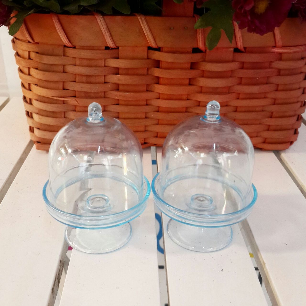 12 li Mini Kurabiye /Cupcake Sunum Mika Fanus