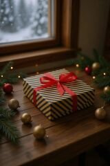 10 lu Kraft Lacivert (Verev çizgili) Ambalaj Hediye Paketi / Buket Kağıdı