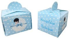 LOKUMLUK KARTON HOŞGELDİN BEBEK MAVİ PK:25 KL:300