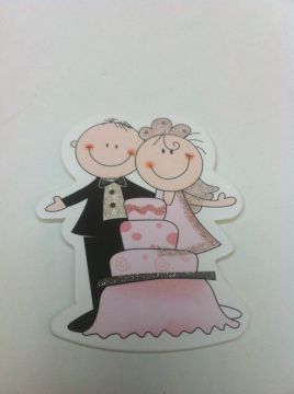 /.. lı Gelin damat nikah şekeri polyester
