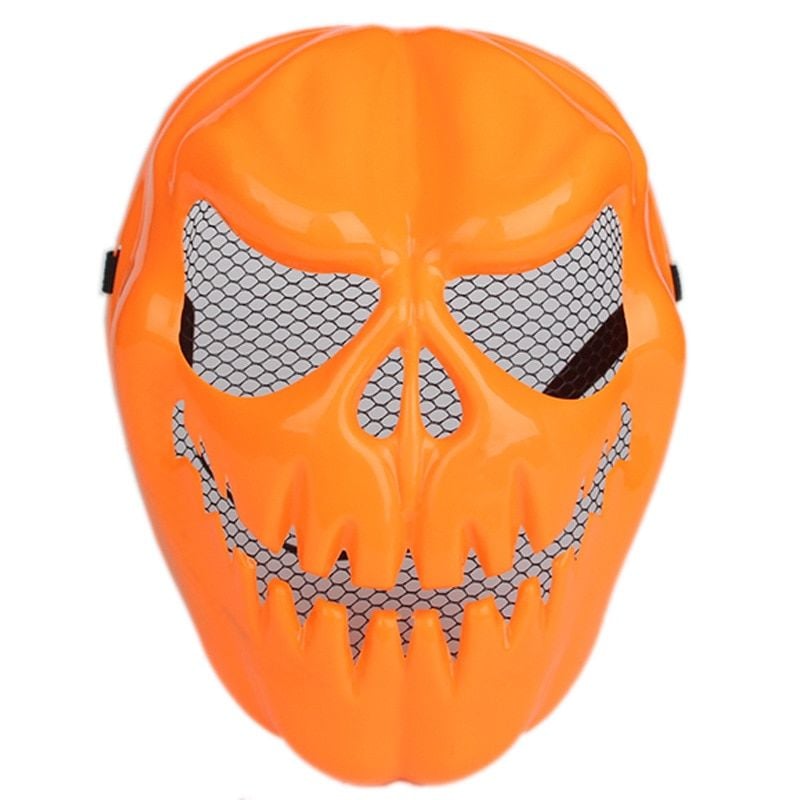 Turuncu Renk Cadılar Bayramı Balkabağı Maskesi