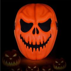 Turuncu Renk Cadılar Bayramı Balkabağı Maskesi