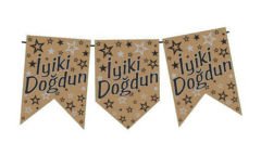 FLAMA İYİKİ DOĞDUN KIRLANGIÇ BAYRAK ALTIN PK:1