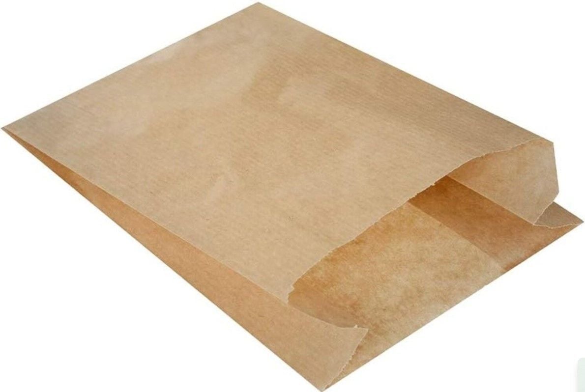 12x20 cm Kraft (Şamua) Dipsiz Kese Kağıdı