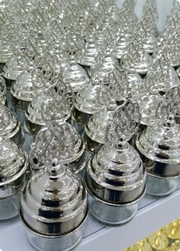 20 li Metal Güneş Tepelikli Cam Kavanoz