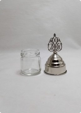 20 li Metal Güneş Tepelikli Cam Kavanoz