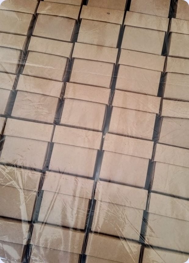 54 lü Küp Karton Kutu 5x5x5 cm (Katlanmış / Katlanmamış)