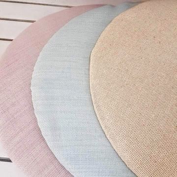 Süsleme İçin Etamin Kumaşlı Zemin (Oval) Kapı Süsü