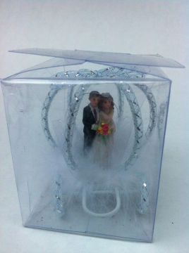 Bal kabağı içinde Asetat kutulu gelin damat nikah şekeri