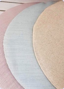 Süsleme İçin Etamin Kumaşlı Zemin (Oval) Kapı Süsü