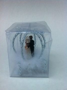 Bal kabağı içinde Asetat kutulu gelin damat nikah şekeri